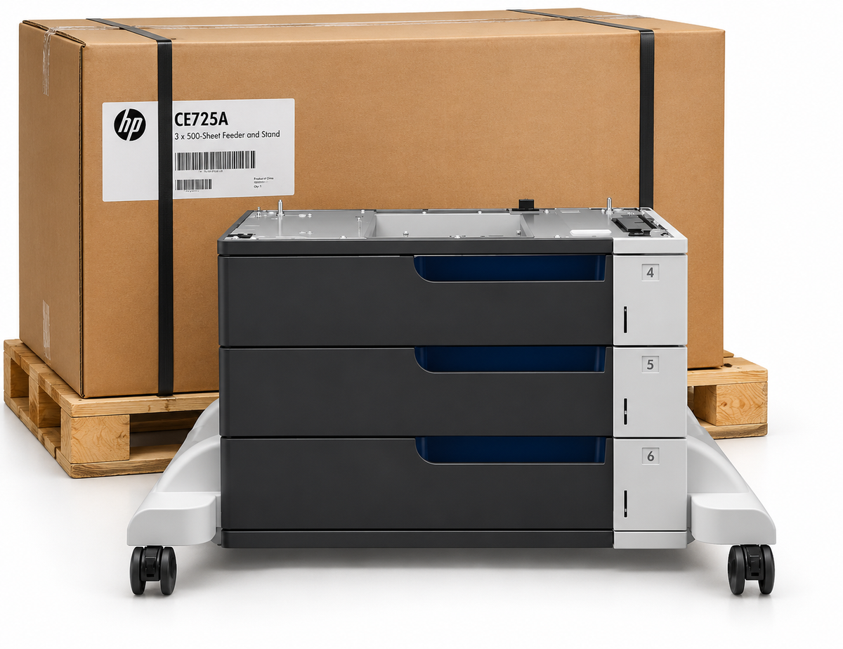 HP CP5525 M750 M775 3x500 Sheet Feeder Stand Tray CE725A
