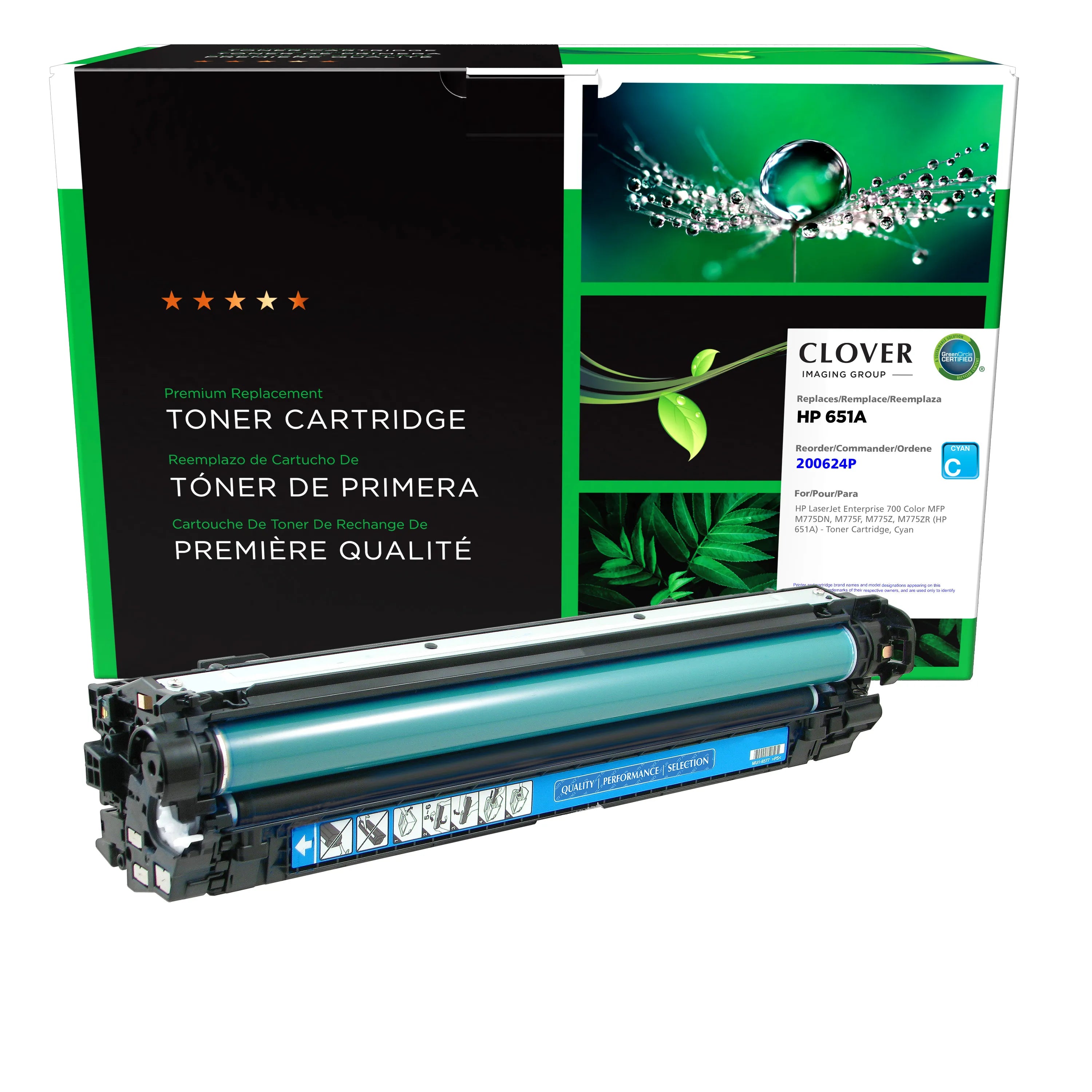 HP LaserJet M775DN, M775F, M775Z, M775ZR Cyan Toner Cartridge, CE341A