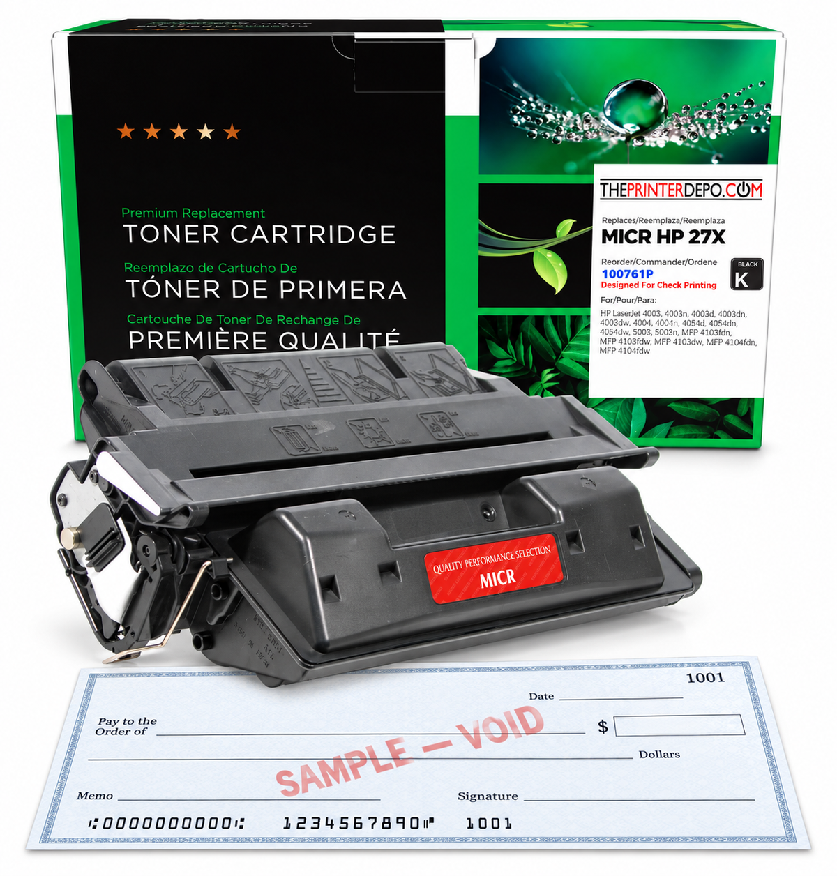 HP LaserJet 4000 4050 27X MICR High-Yield Check Printing Toner Cartridge – C4127X