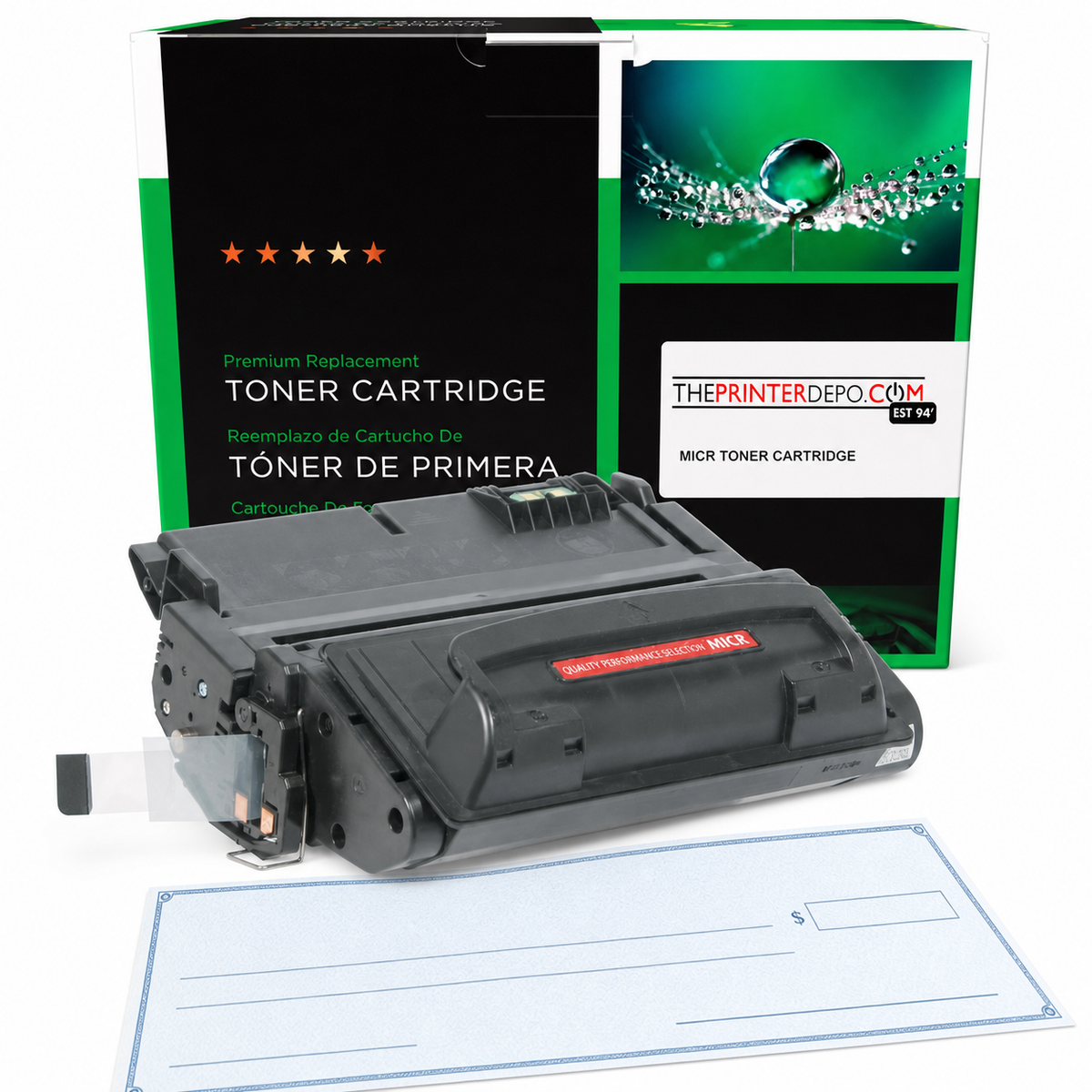HP LaserJet 4200/4240/4250/4300/4345/4350/M4345 Universal Remanufactured MICR Toner Cartridge Q5942A 02-81135-001