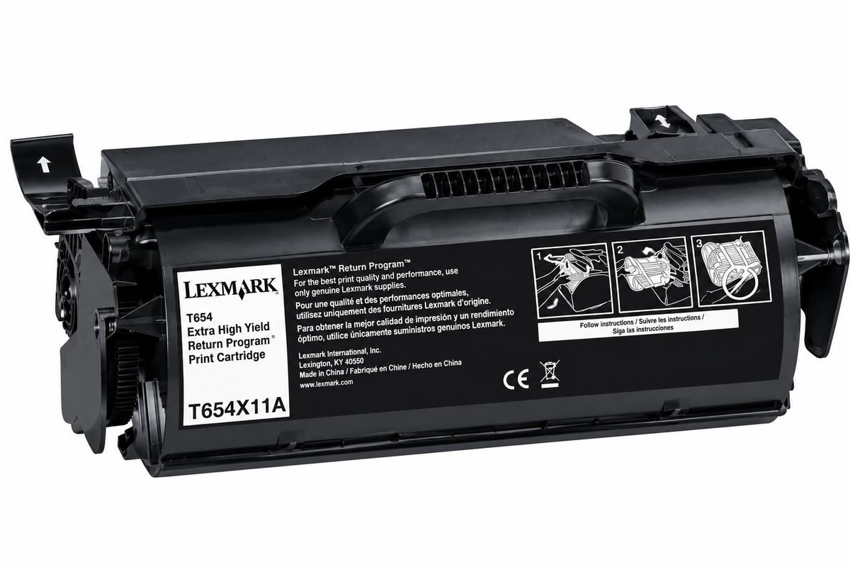 Lexmark T654 Extra High Yield Black Toner Cartridge, T654X11A