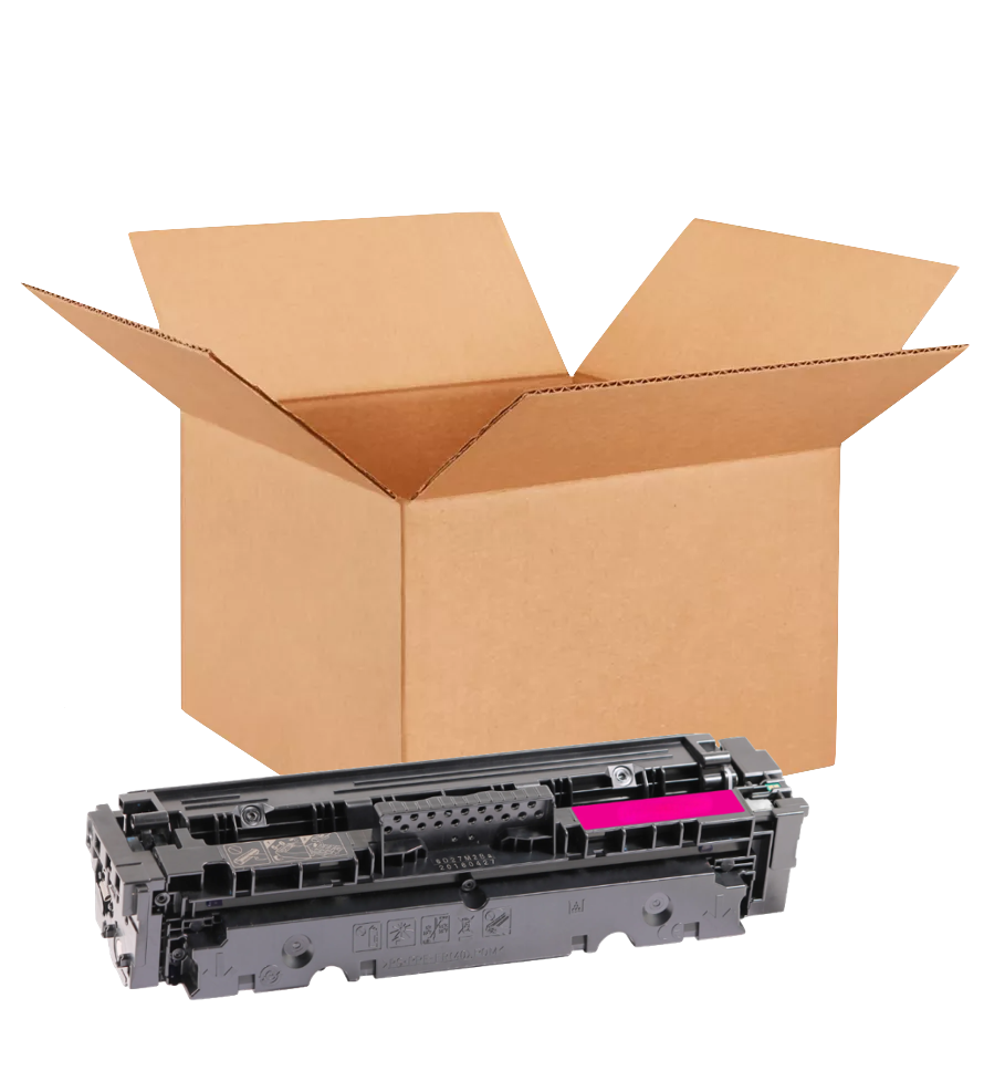 HP 410X New OEM Magenta Toner Cartridge Placed in Brown Box, CF413X
