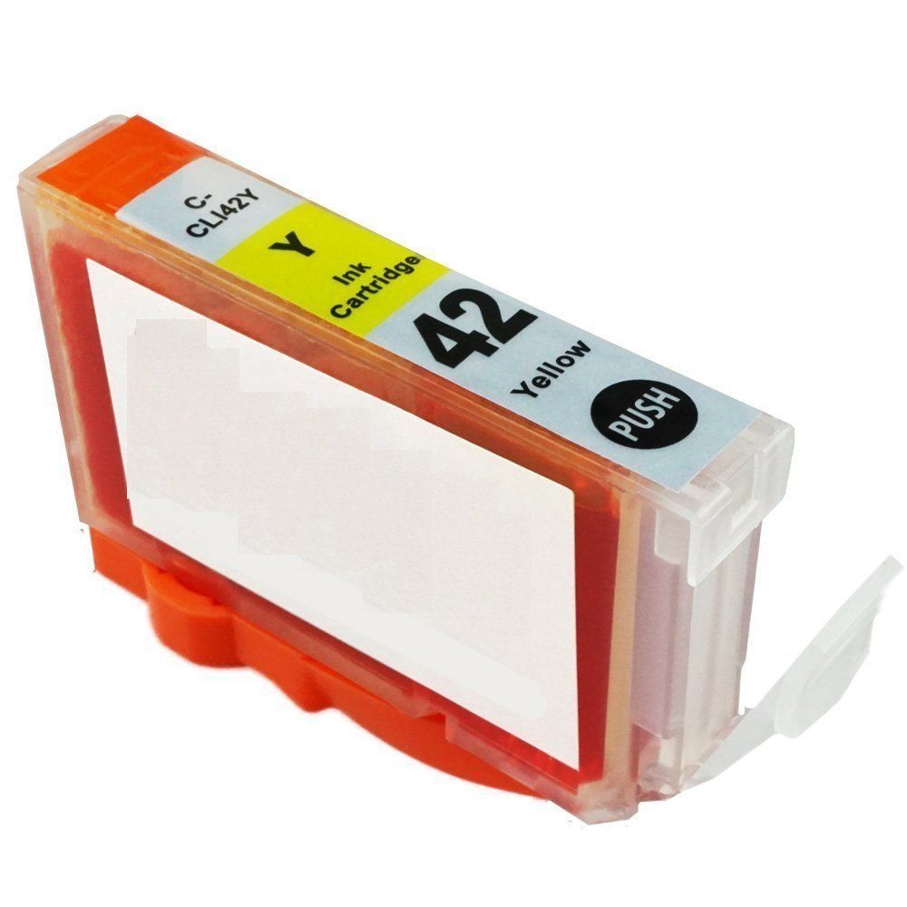 Canon CLI-42 Compatible Yellow 600 Yield InkJet Cartridge, CLI-42Y