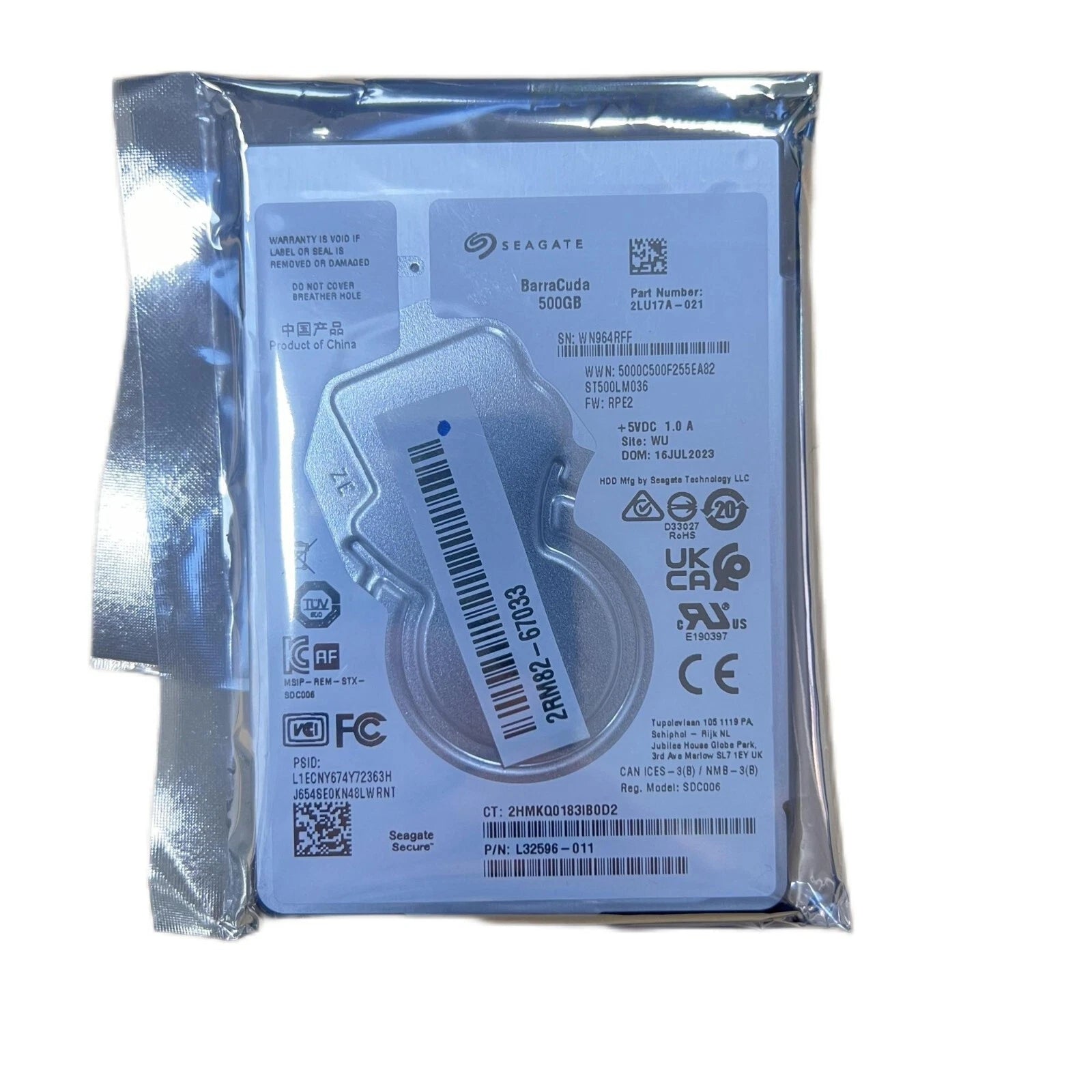 HP Z6/Z9 Hard Disk Drive, 2RM82-67033