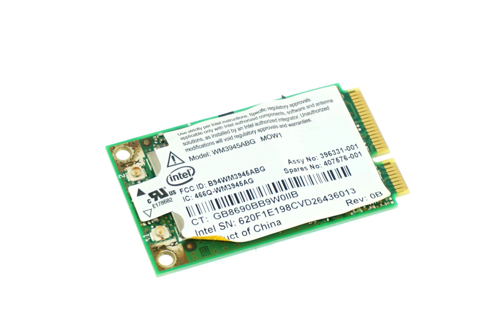 HP Intel Pro/Wireless WiFi Card, 3945ABG