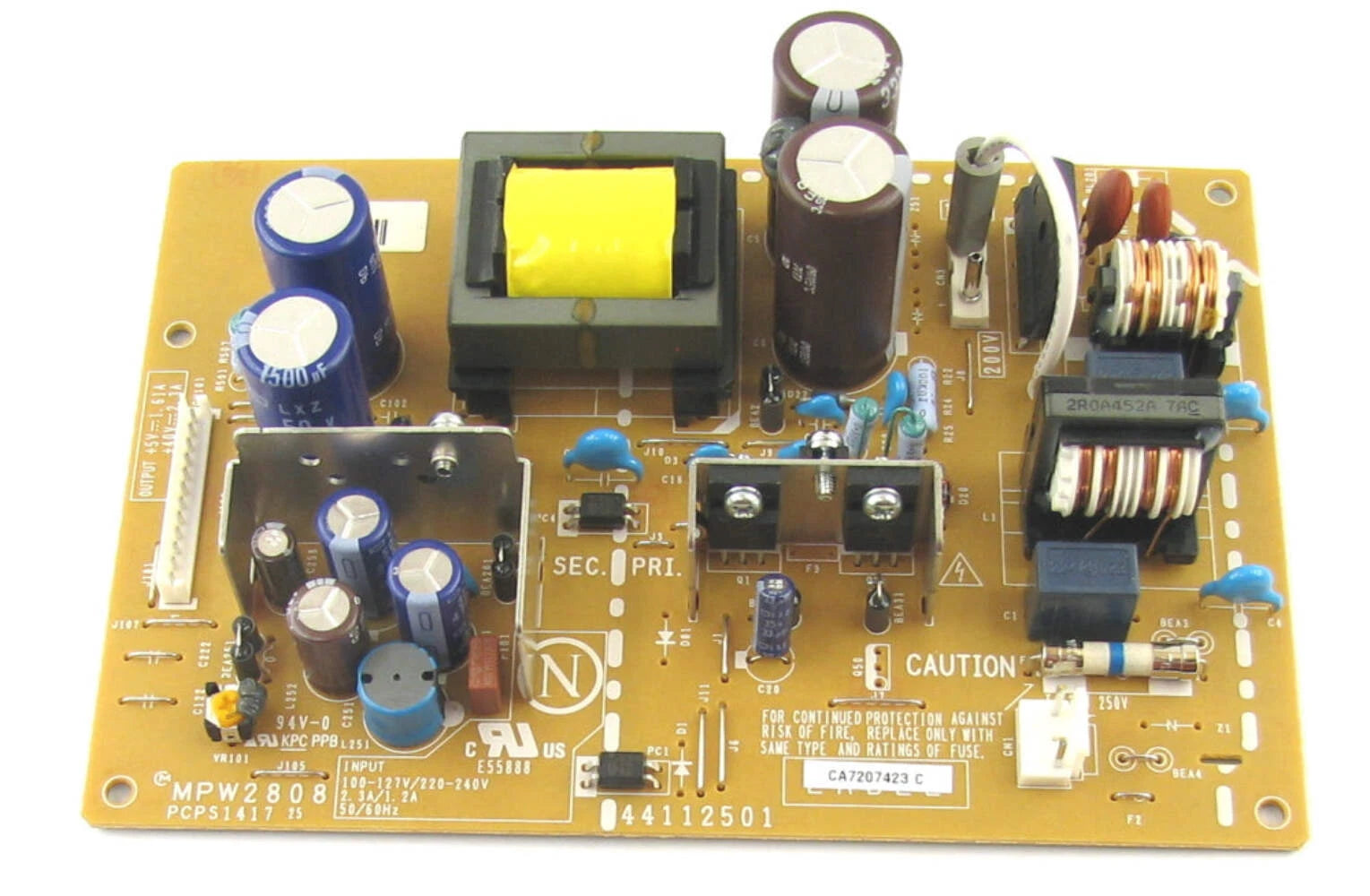 Okidata L320/L390/LL420/L490/L690/L691 Power Supply Assembly, 44495701
