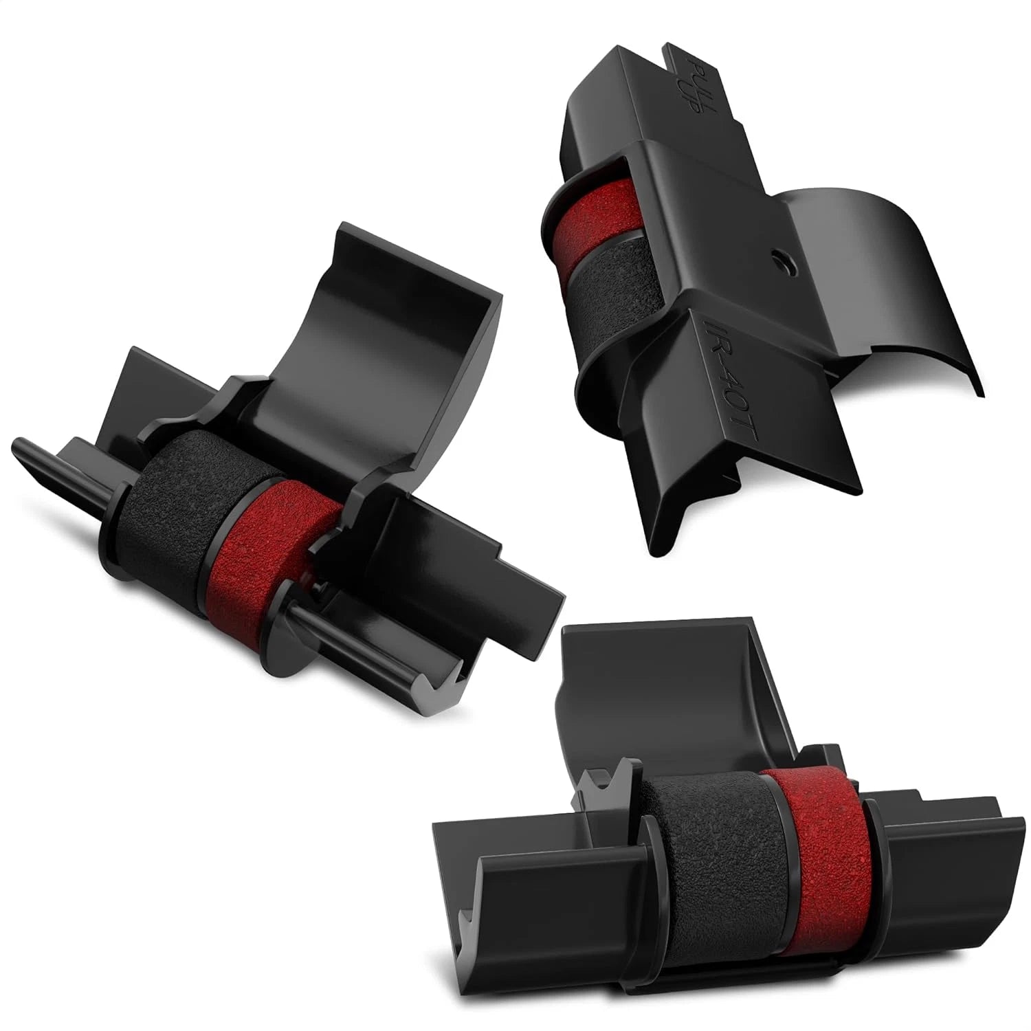 Seiko Compatible 5/Pack Black/Red Ink Roller, IR-40TBR