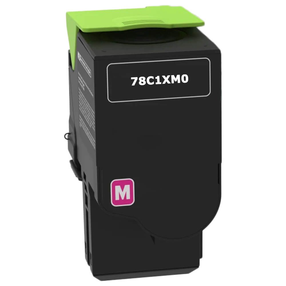 Lexmark CS421/CX421 Remanufactured Toner Cartridge Magenta 5K Extra High Yield, 78C1XM0