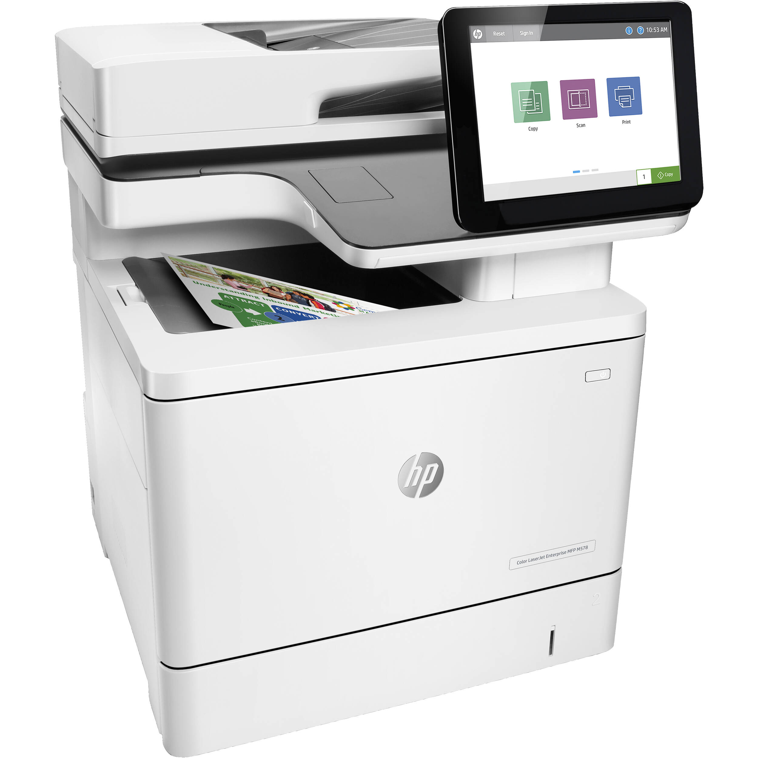 HP LaserJet Color Enterprise MFP M578f (Refurbished) Low Pg count, 7ZU86A