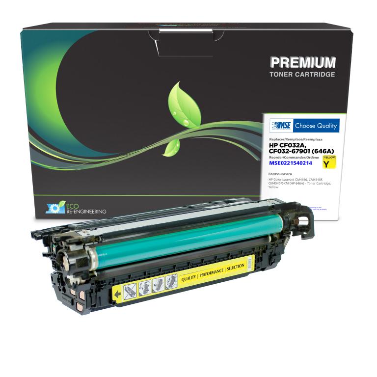 Yellow Toner Cartridge for HP CF032A (HP 646A)