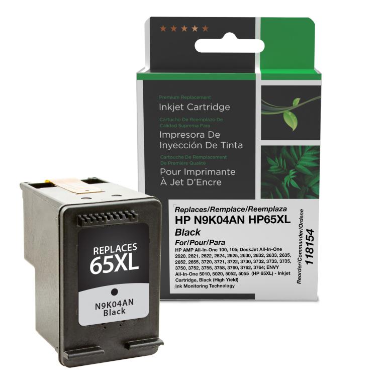 thumbnail image 2 of GREENCYCLE Remanufactured HP 65XL Ink Cartridges – Black & Tri-Color For Deskjet Envy 2 of 3
