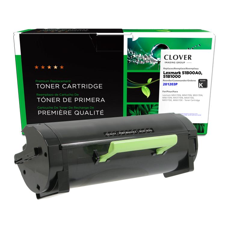 Toner Printer LCL Compatible For Lexmark 53B1H00 53B0HA0 53B1000 (1-Pack, Black) Toner Cartridge For Lexmark MS817 MS817D MS817N MS817DN MS818 Ink Cartridges