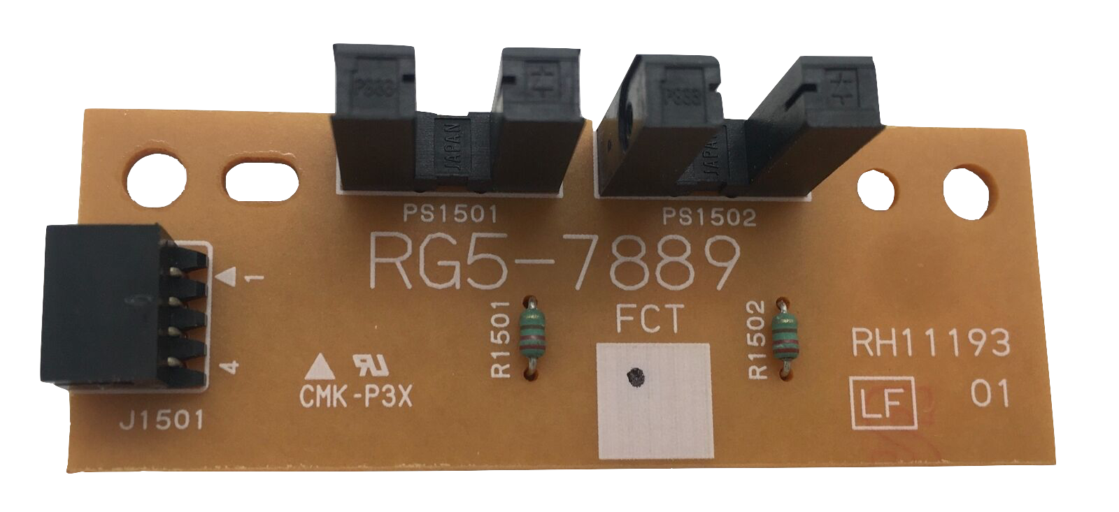 HP OEM 9500/9500n/9500hdn/9500gp Fuser Sensor PC Board, RG5-7889