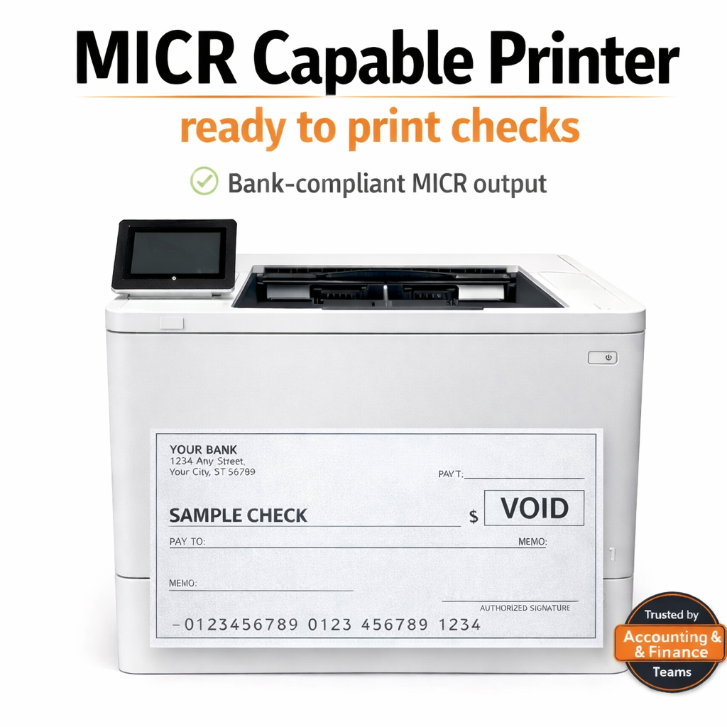 HP LaserJet Enterprise M611DN MICR Bundle Monochrome, 7PS84A