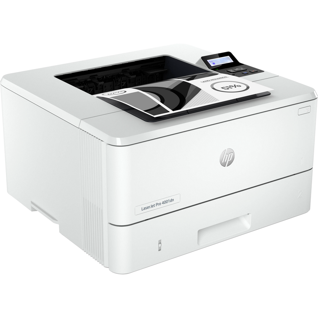HP LaserJet Pro 4001dn Monochrome Network Printer (Refurbished), 2Z600F