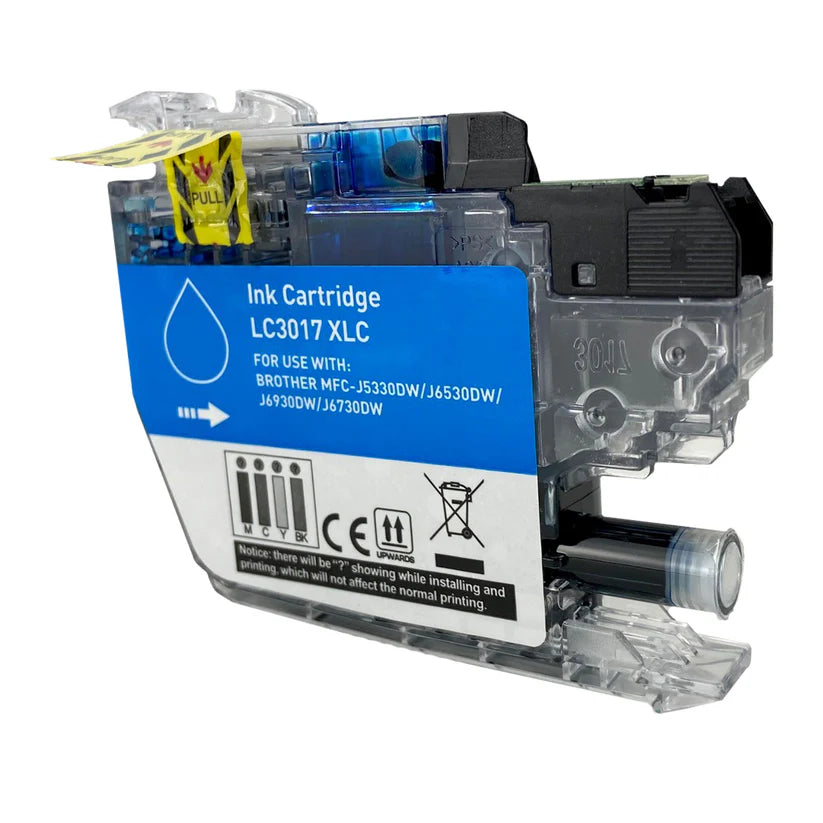 Brother J5330/J6530/J6930 Compatible InkJet Cartridge Cyan 550 High Yield, LC3017C