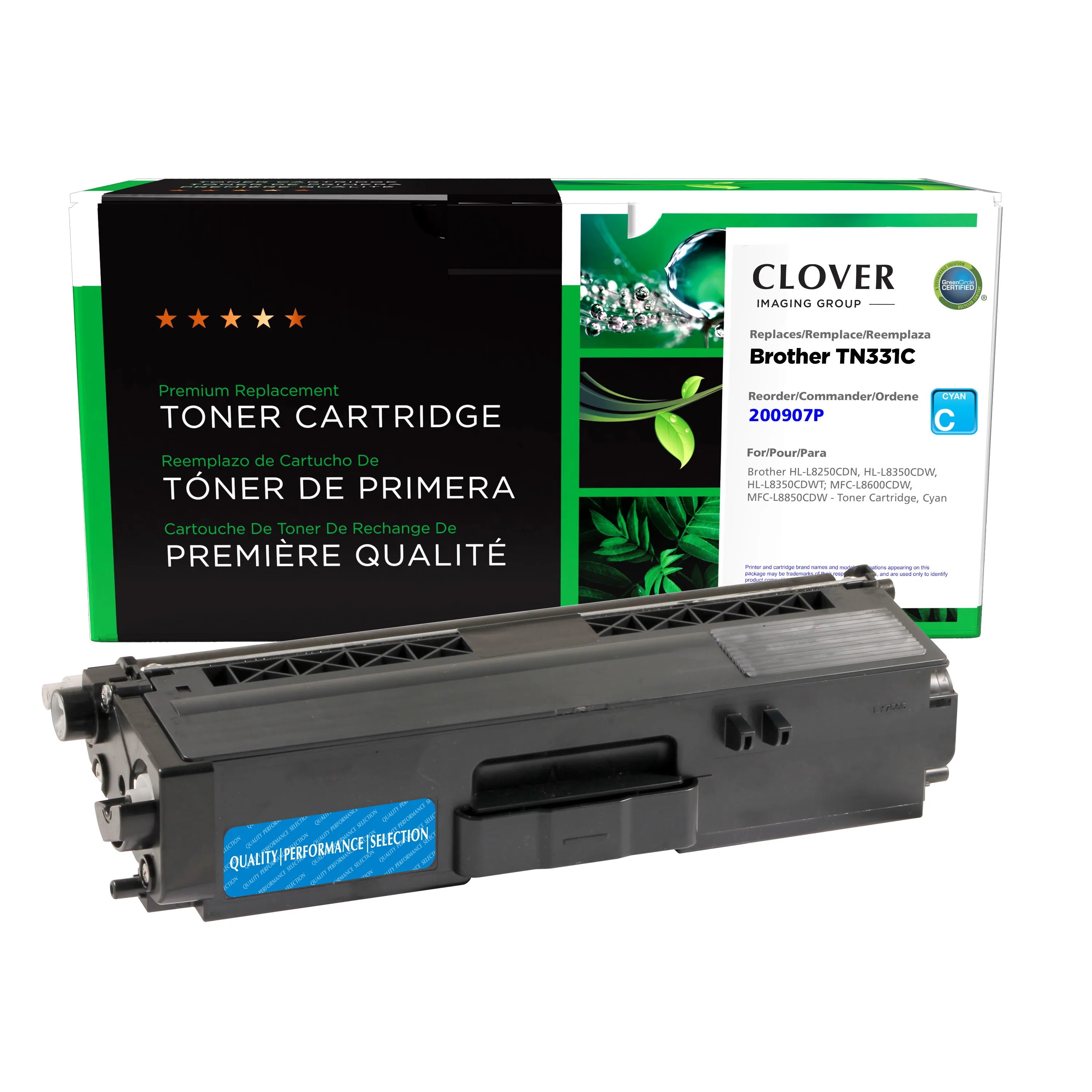 Brother  HL-L8250CDN, HL-L8350CDW Remanufactured Cyan Toner Cartridge, TN331C