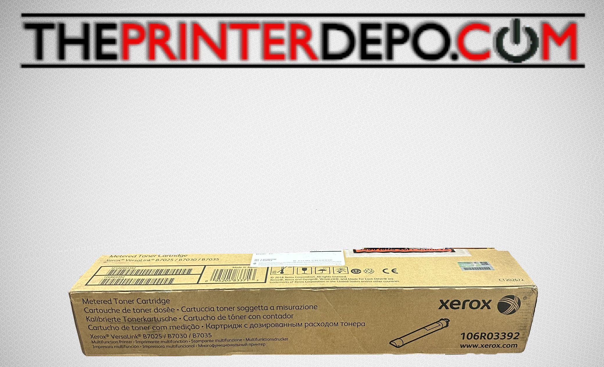 Xerox B7025 B7030 B7035 Black Toner, 106R03392