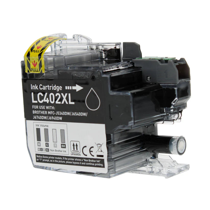 Brother J5340/J6540/J6740 Compatible Inkjet Cartridge Black 3000 High Yield, LC402XLBK