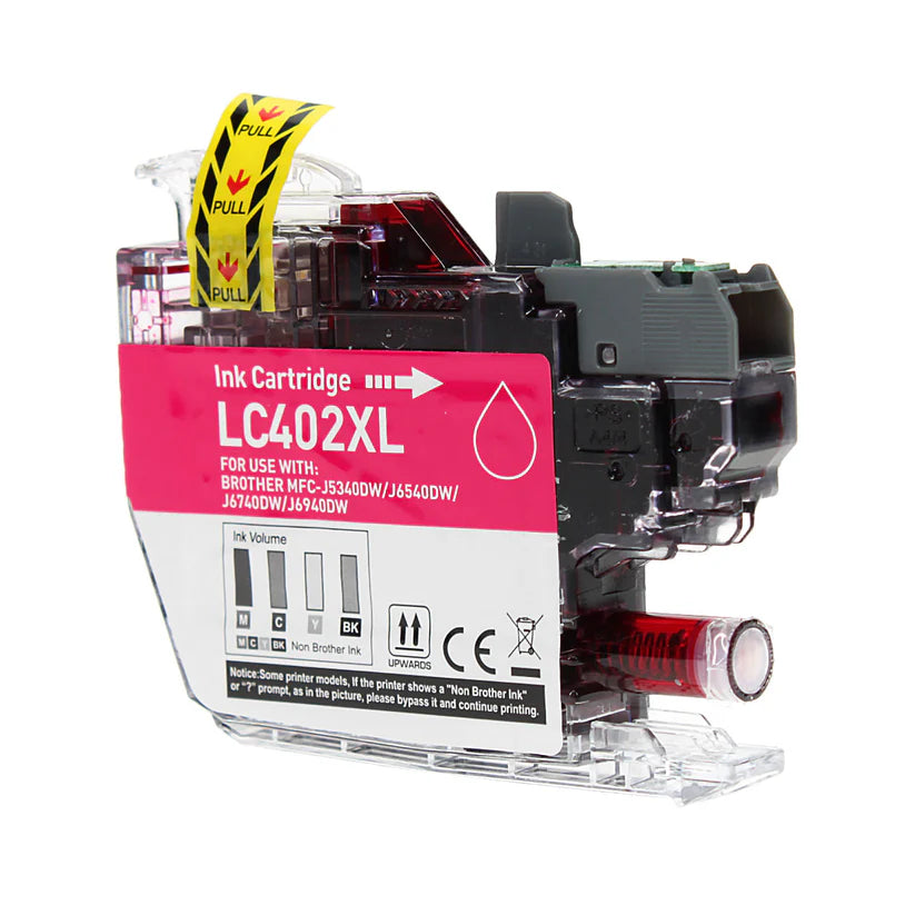 Brother J5340/J6540/J6740 Compatible Inkjet Cartridge Magenta 1500 High Yield, LC402XLM