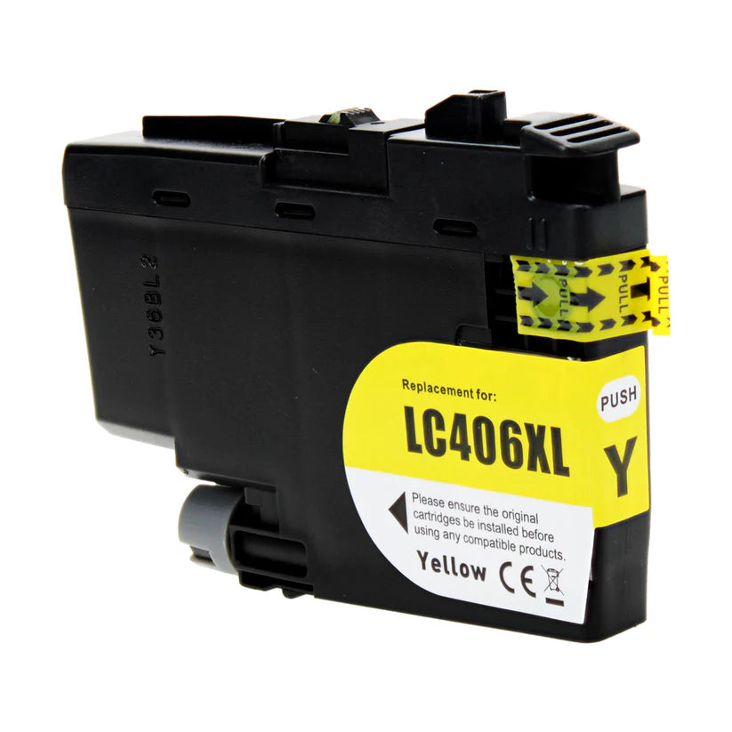 Brother J4335/J4345 Compatible Inkjet Cartridge Yellow 5000 High Yield, LC406XLY