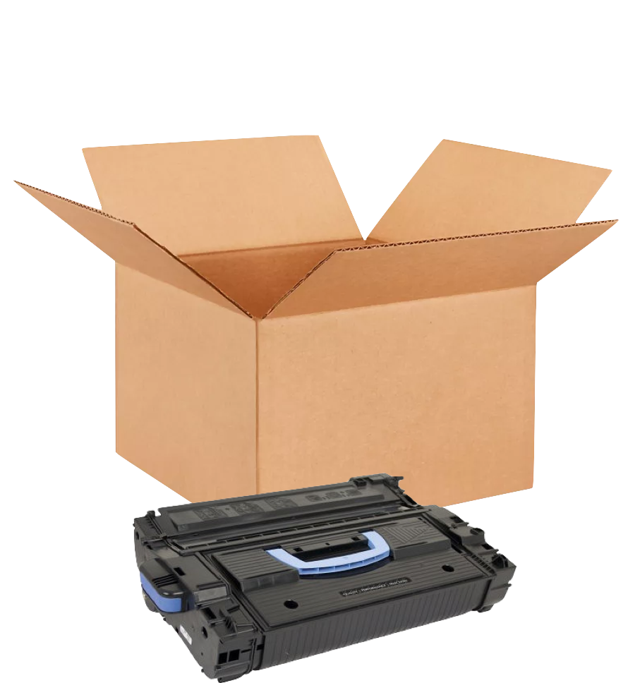 HP 43X New OEM Black Toner Cartridge Placed in Brown Box, C8543X