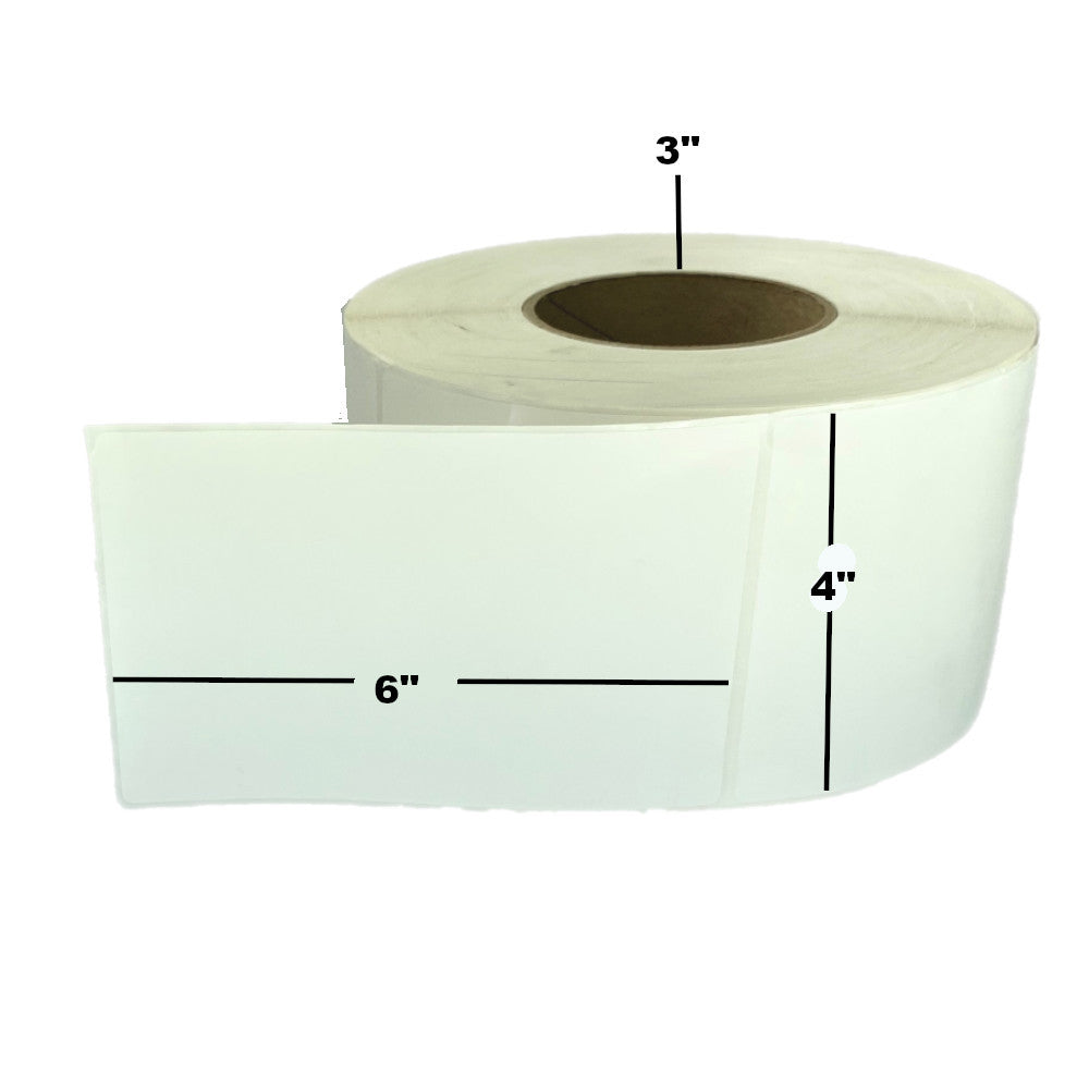 Thermal Transfer Label (4 x 6) 3"Core 4RL/1000/CS, 4000 Labels to a case, CTT400600-3P F/YELLOW