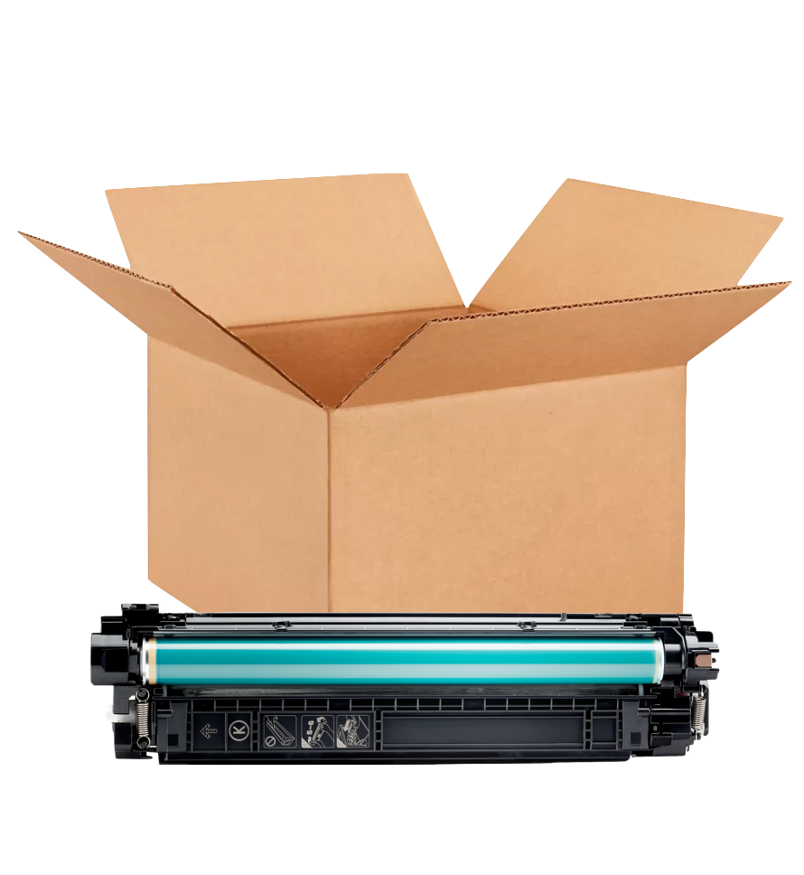 HP 508A New OEM Black Toner Cartridge Placed in Brown Box, CF360A