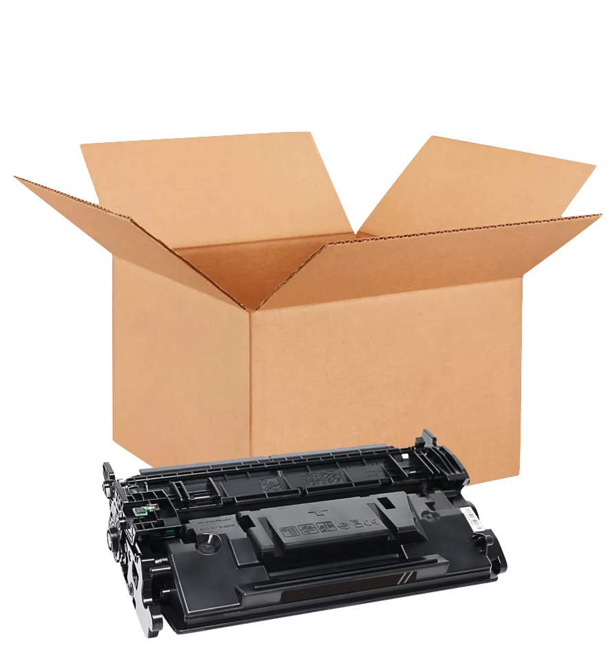 HP 58X New OEM Black Toner Cartridge Placed in Brown Box, CF258X