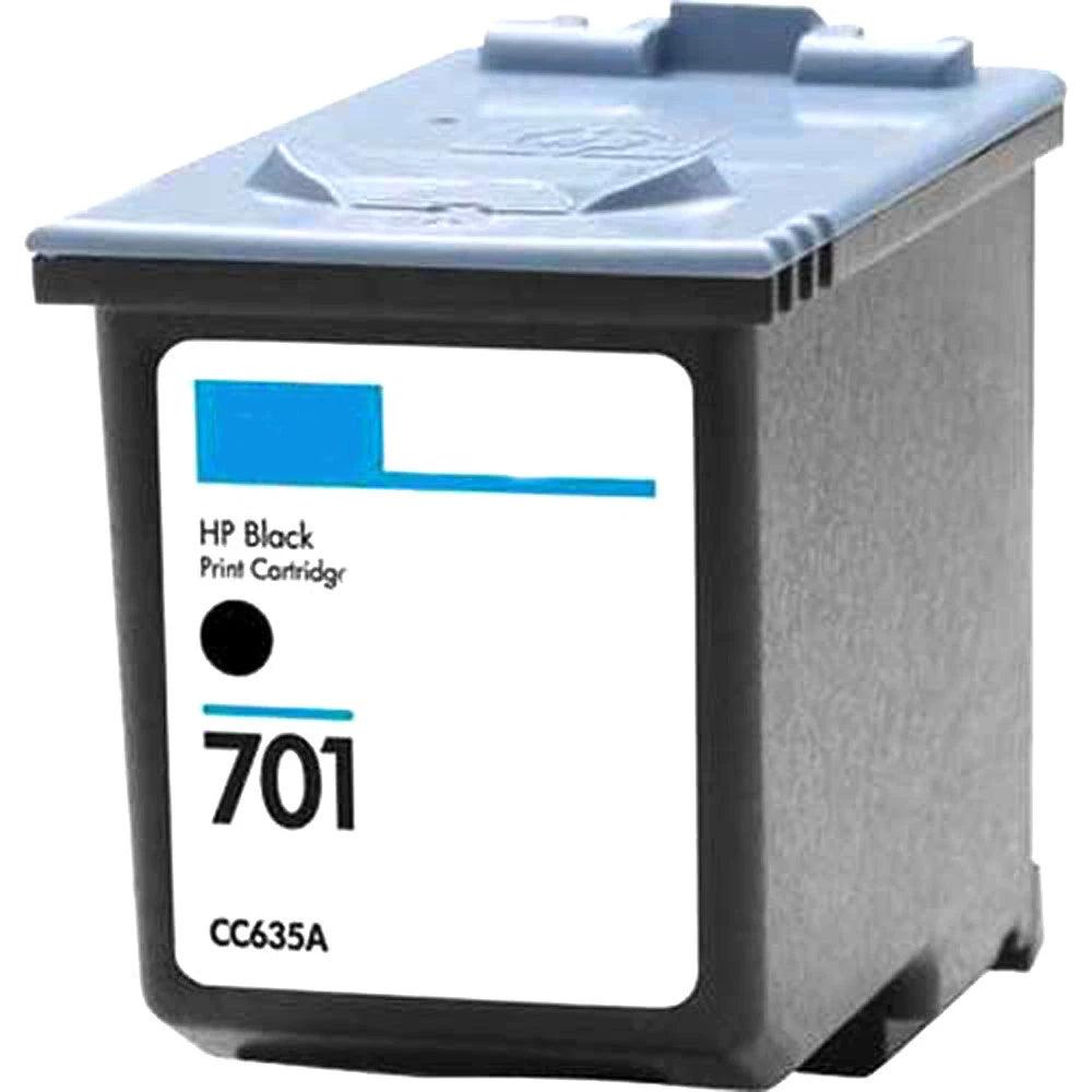 HP 701 Remanufactured INKJET CTG BLACK 350 YIELD, CC635A