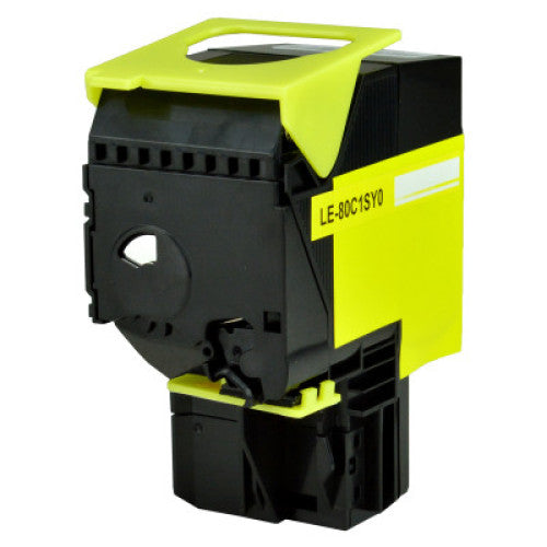 Lexmark 801SY Toner Cartridge, Yellow 2K Yield, 80C0S40