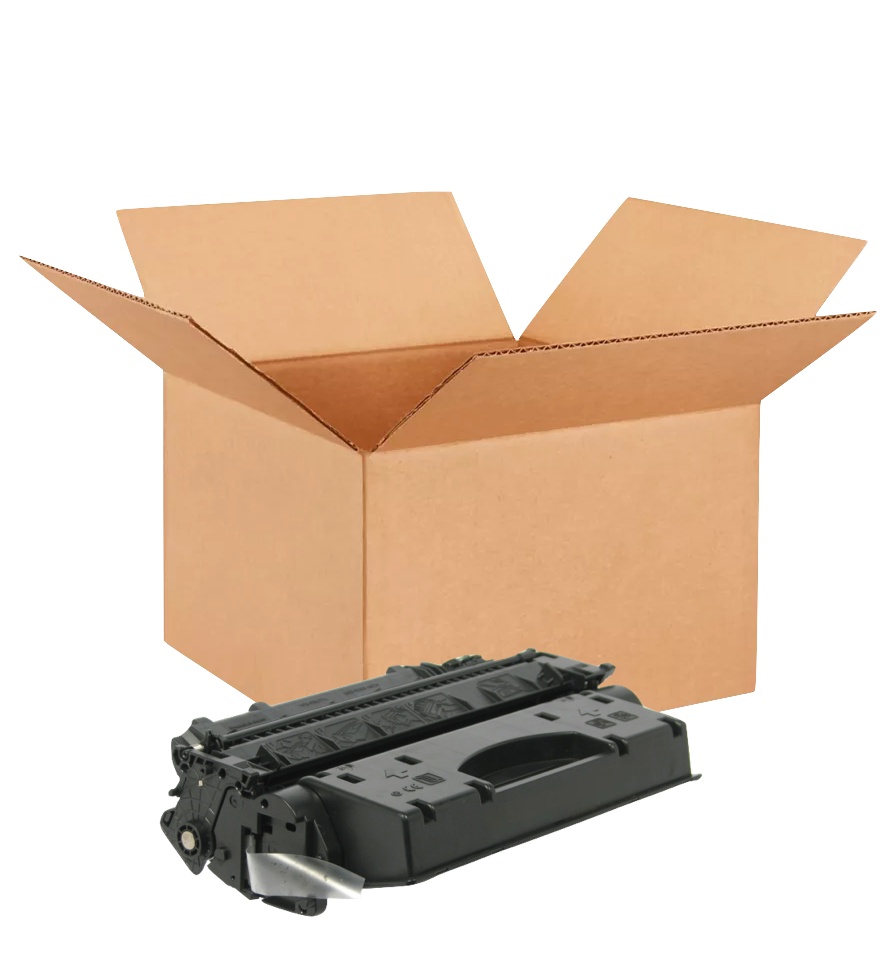 HP 80X New OEM Black Toner Cartridge Placed in Brown Box, CF280X
