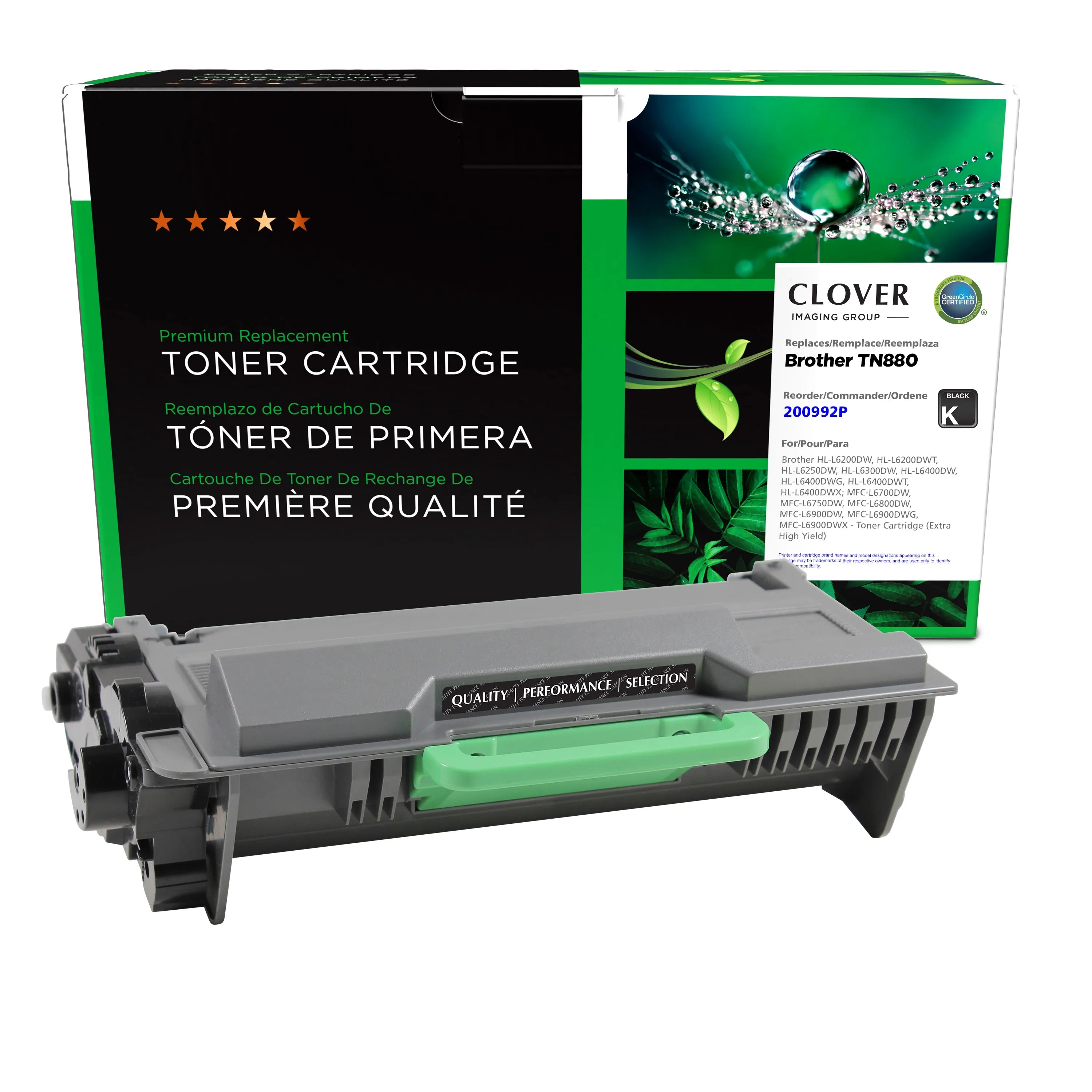 Brother HL-L6200, HL-L6250 Remanufactured Extra High Yield Toner Cartridge, TN880