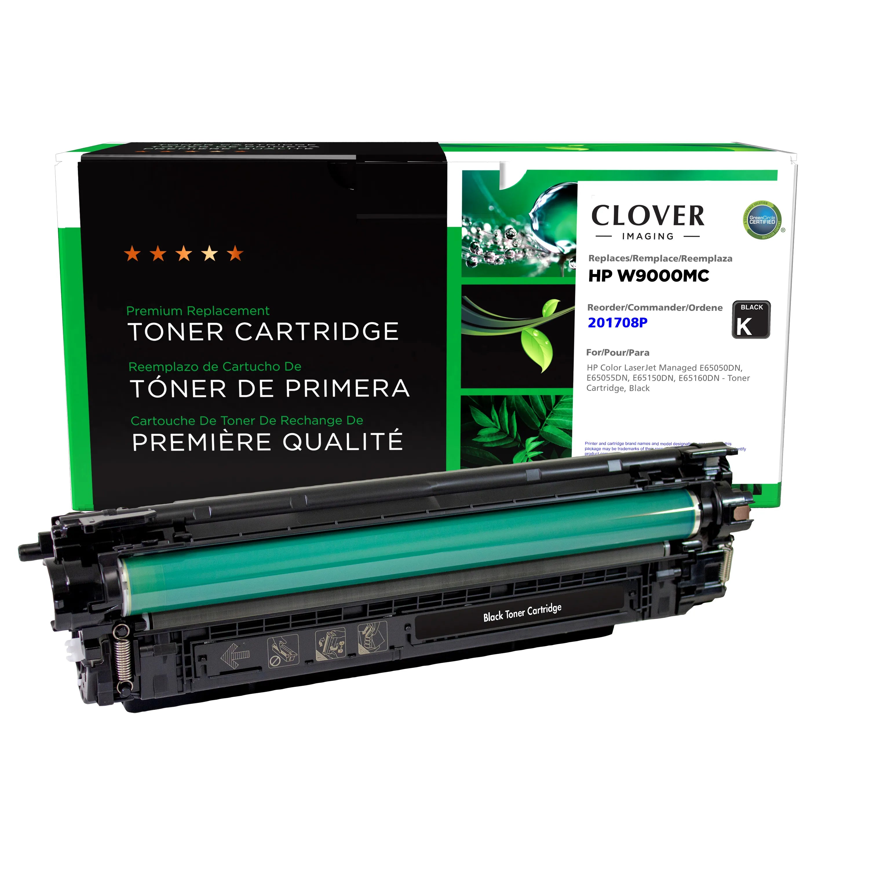 HP E65050, E65055 Remanufactured Black Toner Cartridge, W9000MC