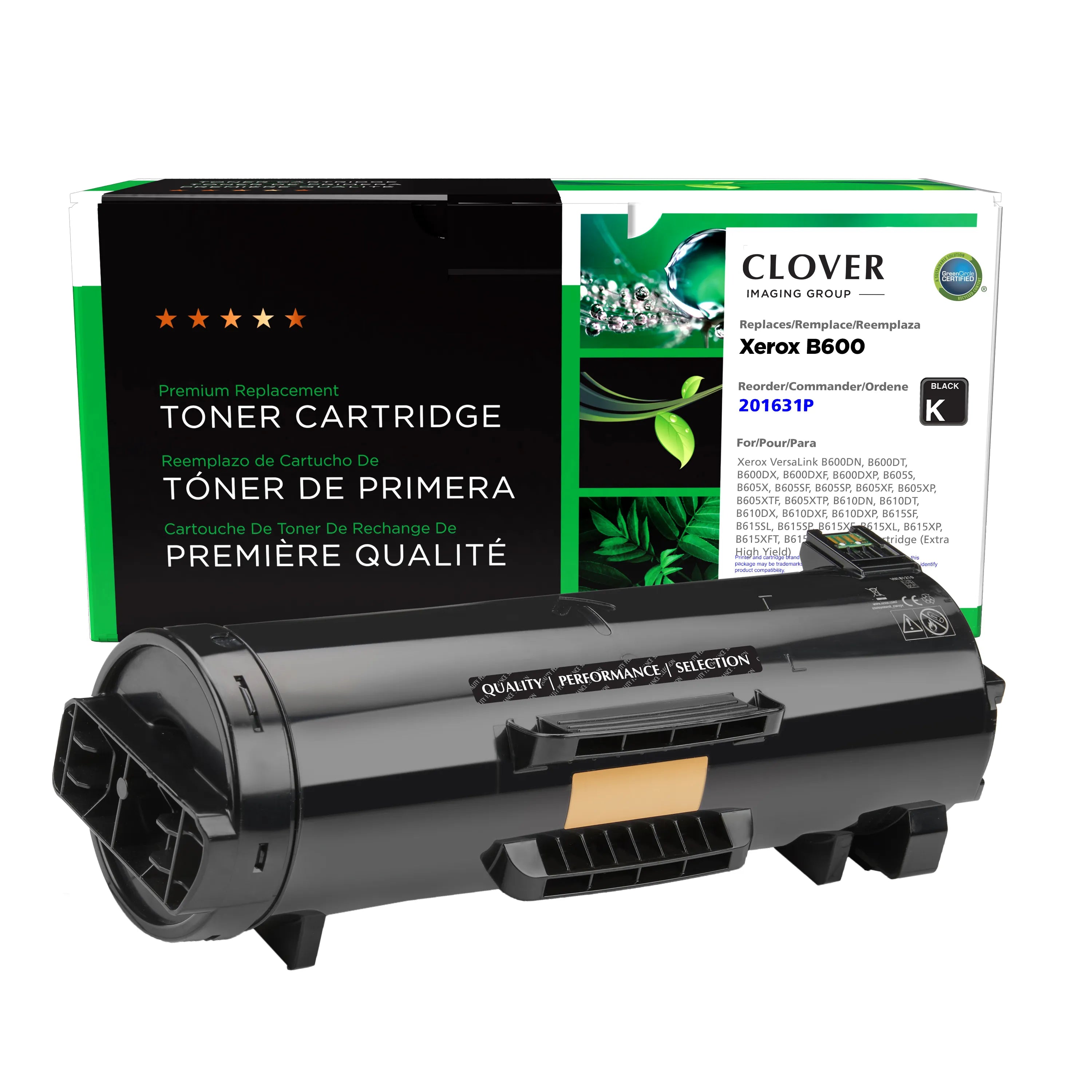 Xerox B600, B605, B610, B615 Remanufactured Extra High Yield Toner Cartridge, 106R03944