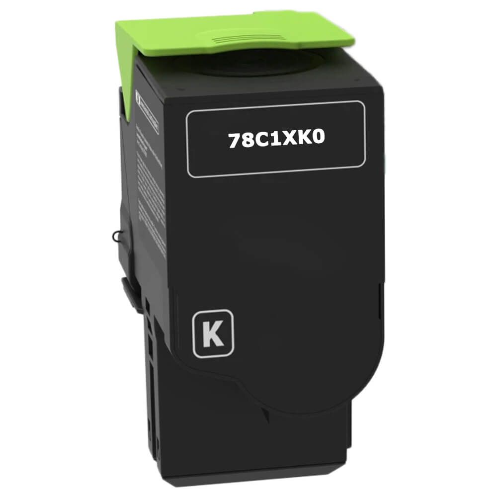 Lexmark Remanufactured Toner Cartridge Black 8.5K Extra High Yield, 78C1XK0