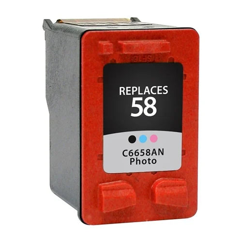 HP 58 Remanufactured InkJet Cartridge Tri-Color 125 Yield, C6658AN