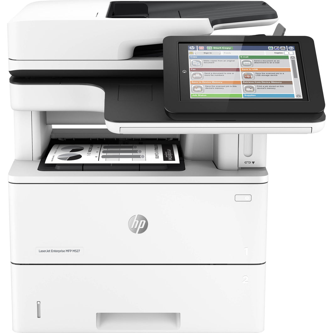 HP LaserJet Enterprise M527f All-in-One Monochrome New Open Box F2A77A