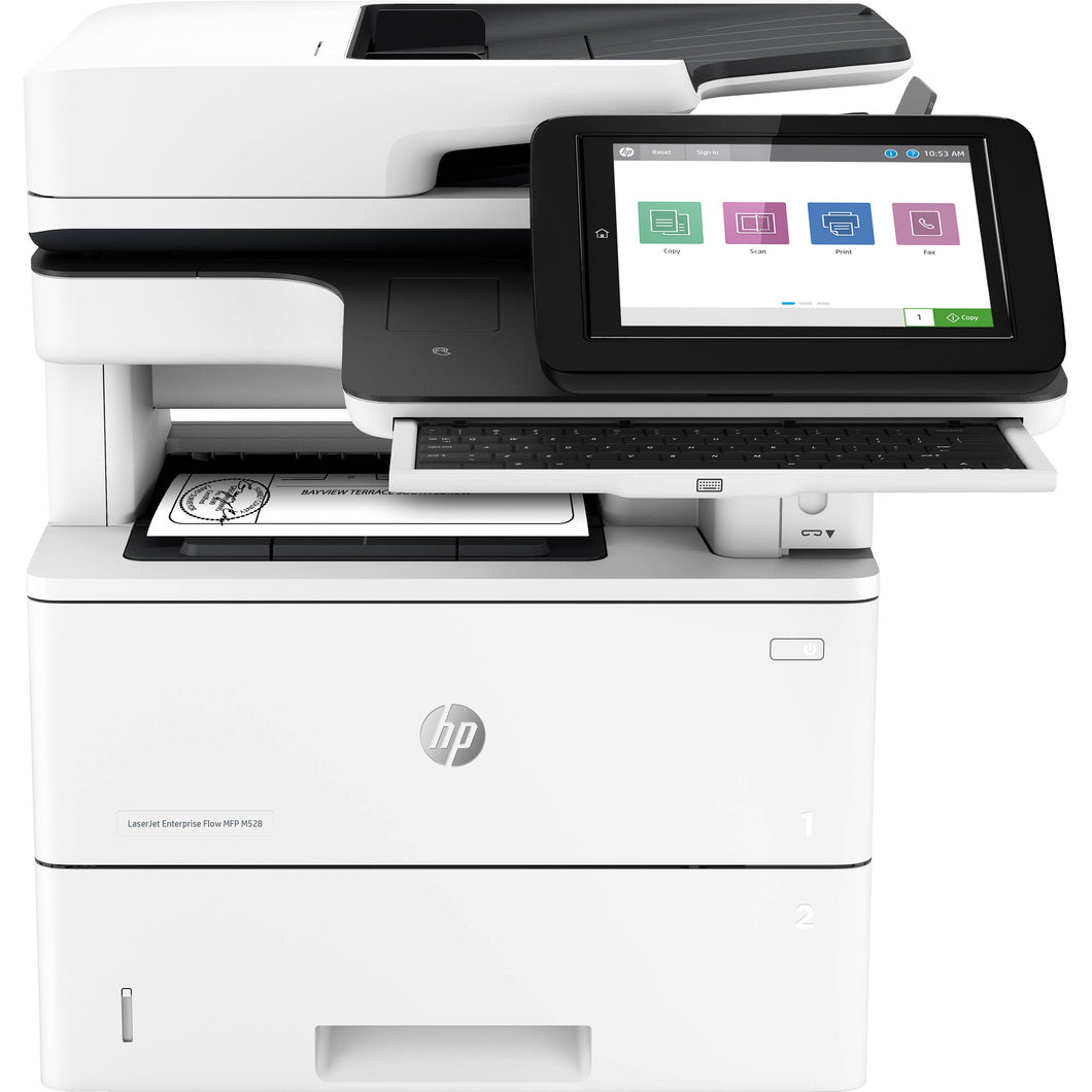 HP LaserJet Enterprise Flow MFP M528z Monochrome New Open Box 1PV67A