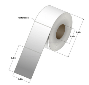 Thermal Transfer Roller (4 x 6) 3"Core 4RL/1000/CS 4000 Labels to a case CTT400600-3PI