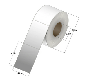 Direct Thermal Label (4 x 6) 3"Core 4RL/1000/CS 4000 Labels to a case DT400600-3