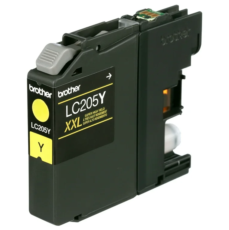 Brother LC205 XXL Compatible InkJet Cartridge Yellow 1200 Super High Yield, LC205Y