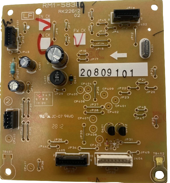 HP M575/M551/M570 1x500 Sheet Paper Feeder Driver PC Board, RM1-5839