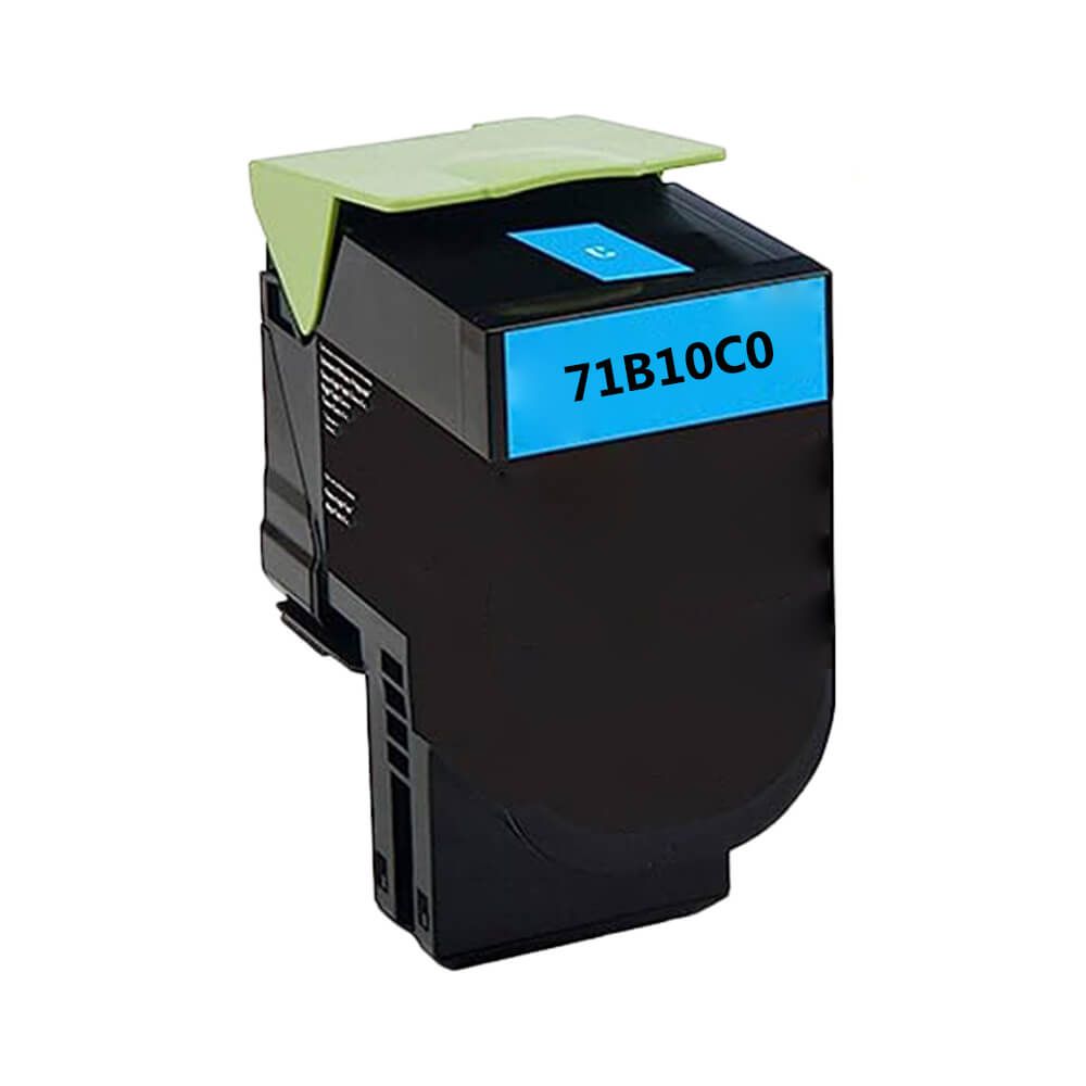Lexmark CS317/CS417 Remanufactured Toner Cartridge Cyan 2.3K Yield, 71B10C0/71B0020
