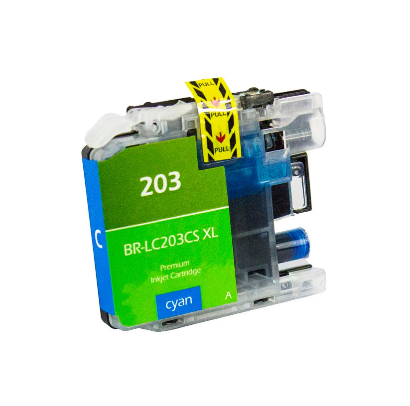 Brother J4120/J4320 Compatible InkJet Cartridge Cyan 550 High Yield,  LC203CXL