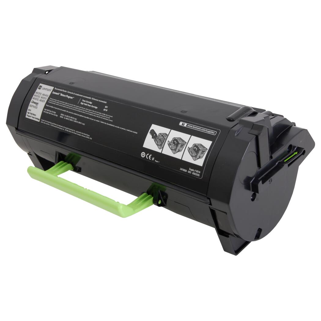 Lexmark 601H Remanufactured Toner Cartridge Black 10K High Yield, 60F1H00