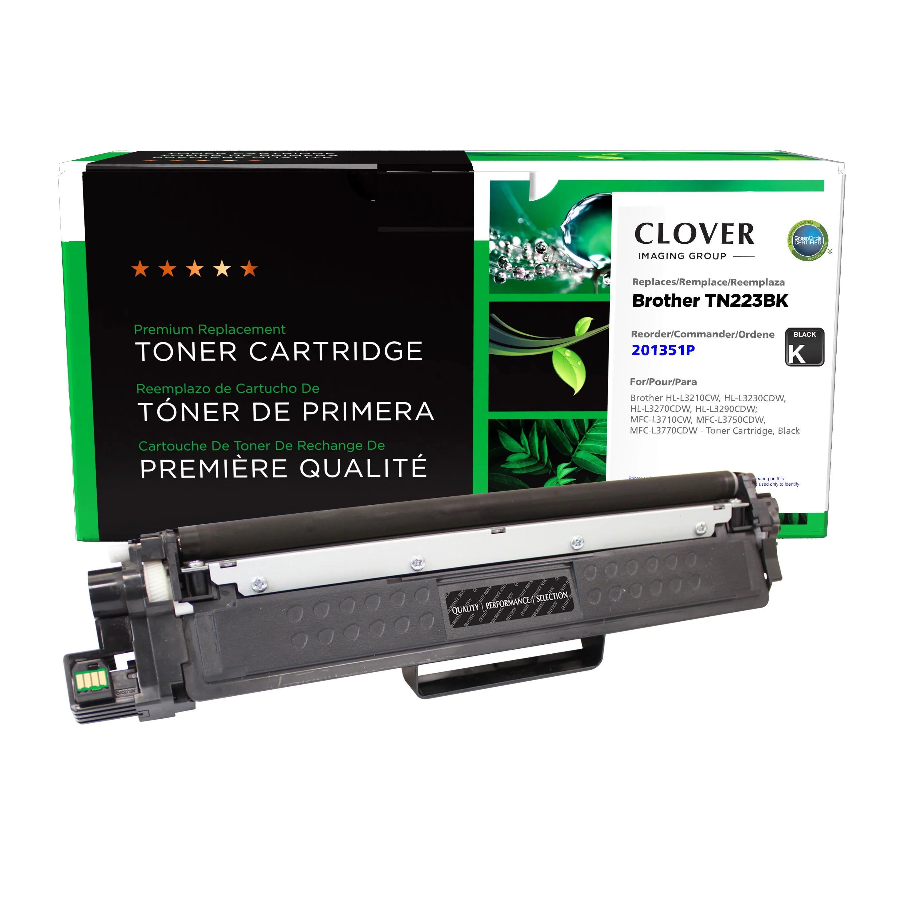 Brother HL-L3210CW, HL-L3230CDW Remanufactured Black Toner Cartridge, TN223BK