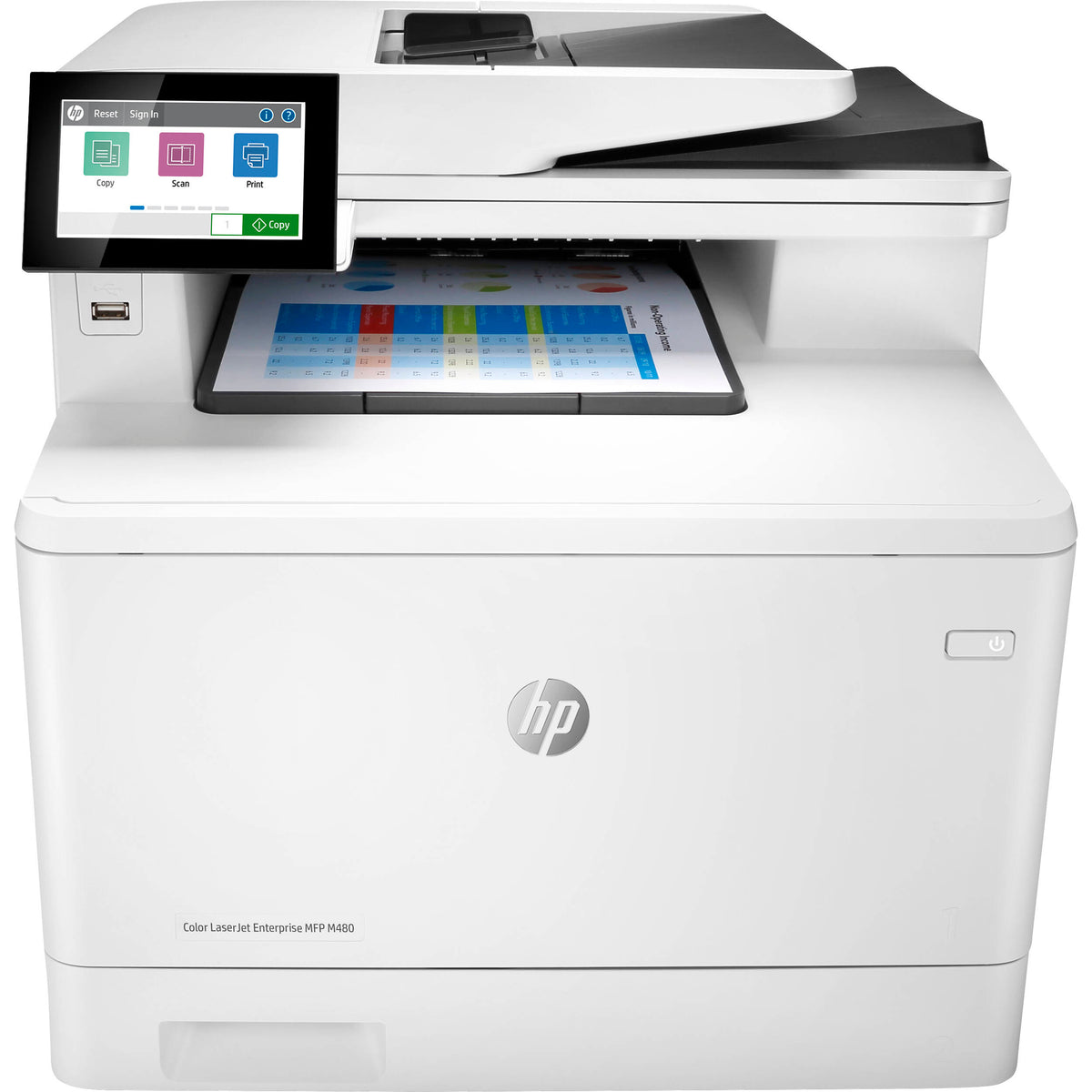 HP M480f Color LaserJet Enterprise MFP Laser Printer Remanufactured 3Q ...