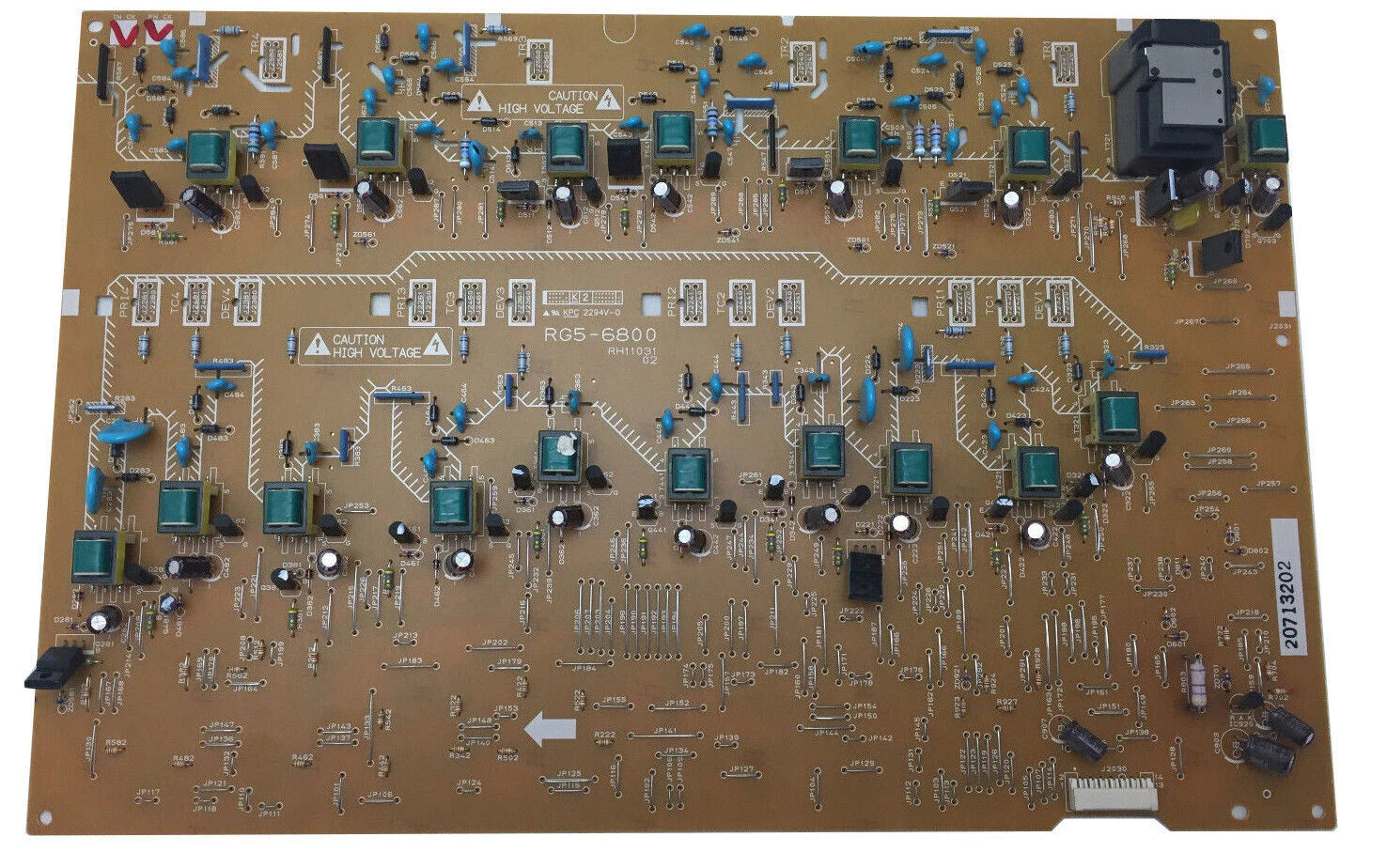 HP 5500/5550 High Voltage Power Supply PC Board, RG5-6800