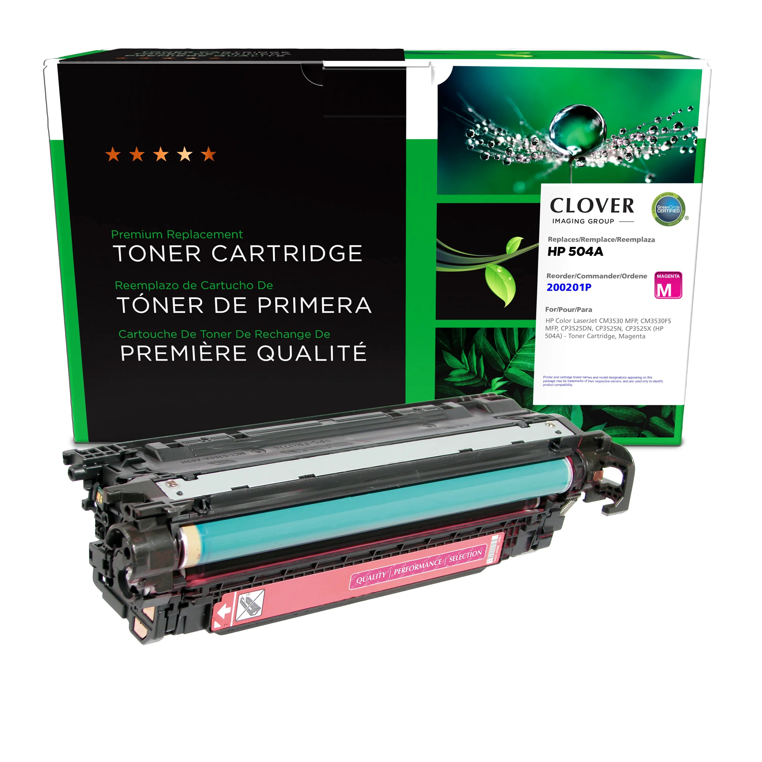 HP Color LaserJet CM3530, CM3530FS, CP3525DN, CP3525N Magenta Toner Cartridge, CE253A
